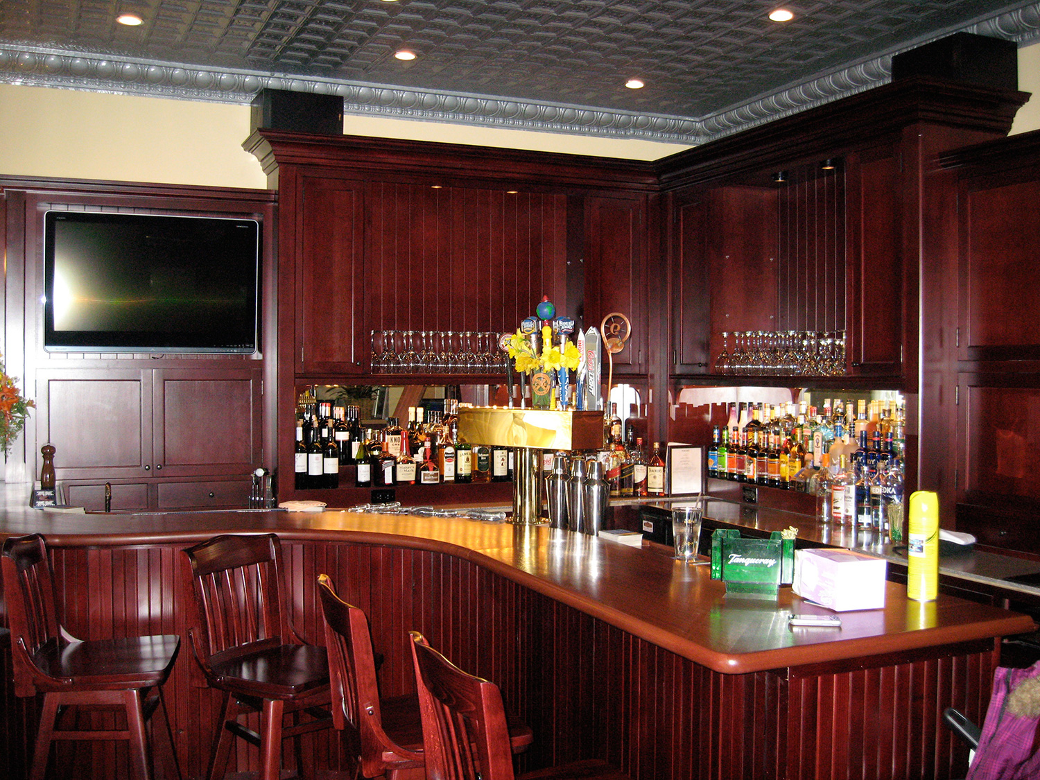 Custom Douglass Fir Bar. Philmont, NY.
